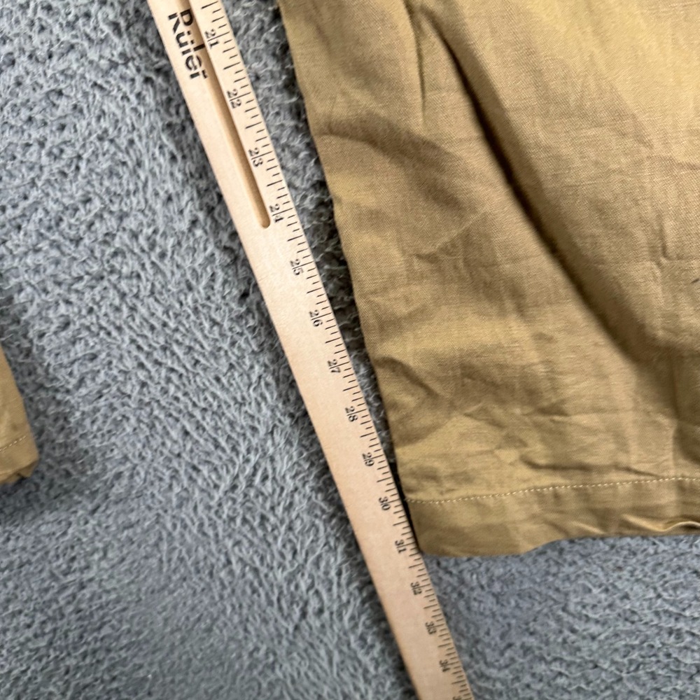 Banana Republic Women's Tan High-Rise Pleated Utility Track Pants - Picture 9 of 11